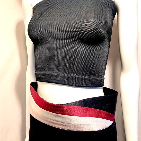 Black, Burgundy, Beige Waistline Belt main image 5